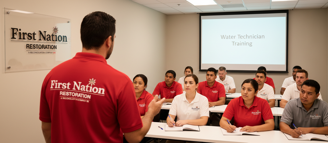 First Nation Restoration water technician training